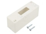Carcasă albă pentru aparatură modulară IP30, 2 module, IK07