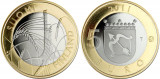 Finlanda moneda comemorativa 5 euro 2011 - Regiunea Savonia - UNC, Europa