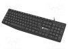 Tastatură neagră USB A NATEC slim cu cablu 1,8m ES layout