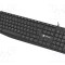 Tastatură neagră USB A NATEC slim cu cablu 1,8m ES layout