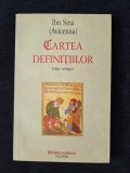 Cartea definitiilor &ndash; Ibn Sina (Avicenna) (ed. trilingva)