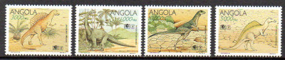 ANGOLA 1994, Fauna, Animale preistorice, Dinozauri, serie neuzata, MNH foto