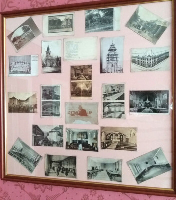 Cărți poștale, orașul Satu Mare, 3 panouri &amp;icirc;n ramă sub sticlă din 1900 foto