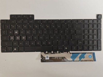 Tastatura Laptop Gaming, Asus, TUF A16 FA608F, FA608FM, FA608FP, FA608P, FA608PM, FA608PP, FA608U, FA608UM, FA608UP, iluminata, neagra, layout US foto