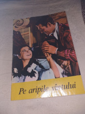 PROGRAM CINEMA PATRIA BUCURESTI 1974&amp;quot;PE ARIPILE VANTULUI&amp;quot;-PREMIERA IN ROMANIA foto