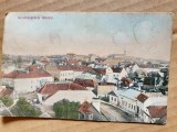 H487-I- Carte Postala veche 1911-Vedere Targu- Secuiesc- Kezdivasarhely latkepe-Peisajul urban din T&acirc;rgu Secuiesc, marimi: 14/9 cm.