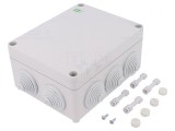 Carcasă cutie de conexiuni IP55 gri 163x198x80mm