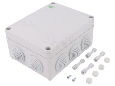 Carcasă cutie de conexiuni IP55 gri 163x198x80mm foto