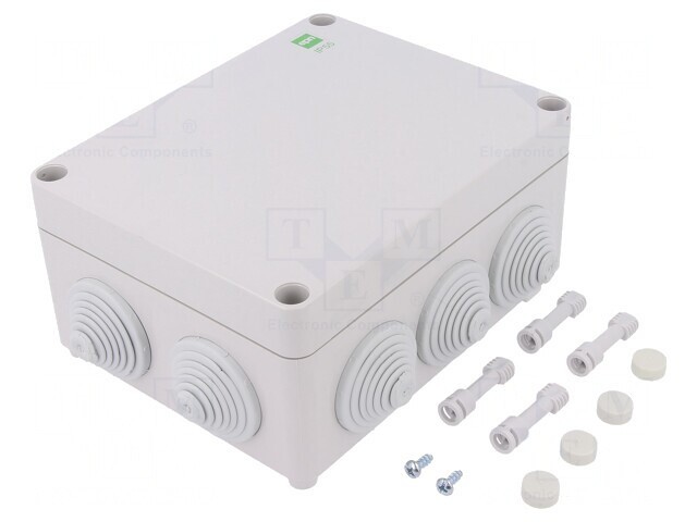 Carcasă cutie de conexiuni IP55 gri 163x198x80mm