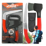 Set 2 piese pentru tamplarie, fierastrau manual si topor, Verke