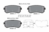 TEXTAR 2529201 Q+ set placute frana,frana disc