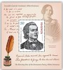 ROMANIA 2025 MIHAI EMINESCU Colita dantelata LP.2499a MNH**, Nestampilat