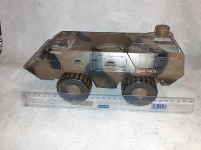 GRATUIT transportor trupe armata plastic dur 26 cm 2 osii camuflaj LOT16T2 foto