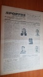 Sportul popular 31 mai 1954-lia manoliu record si locul 1,iolanda balas locul 1