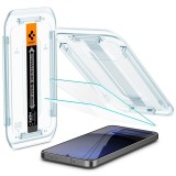 Set 2 folii sticla cu sistem de montare Case friendly Spigen GLAStR EZ FIT compatibil cu Samsung Galaxy S24 FE / A56 5G
