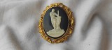 BROSA OPULENTA unica GRECIA manopera EXCEPTIONALA de efect UNICA vintage SUPERBA