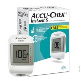 Glucometru Accu Chek Instant + Lansator Ace SoftClix, 10 Teste, 10 Ace, Borseta. Monitorizare Glicemie. Brand ROCHE