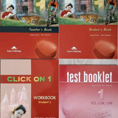 CLICK ON VOL.1-4: TEACHER'S BOOK, STUDENT'S BOOK, WORKBOOK STUDENT'S, TEST BOOKLET-VIRGINIA EVANS, NEIL O'SULLIV