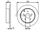 Disc frana TOYOTA COROLLA Verso (ZER, ZZE12, R1) (2004 - 2009) BOSCH 0 986 479 448