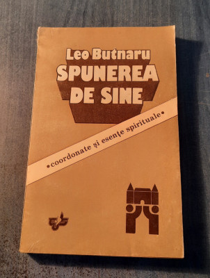 Spunerea de sine Leo Butnaru foto