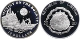 D2 Liberia 10 dollars 2000 /Argint .925 /25.5 g / 2000 buc /Mutiny on the Bounty/PROOF