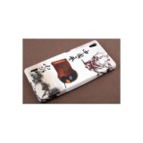 Husa tip Capac Huawei Ascend P7, Design Parchment, Protectie Premium