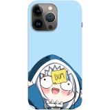 Husa compatibila cu Apple iPhone 12 Pro Max model Dummy Shark, Silicon, TPU, Viceversa, Transparent, Carcasa