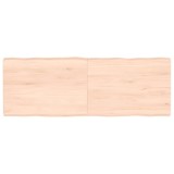 VidaXL Blat masă 140x50x(2-6) cm lemn stejar netratat contur organic