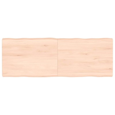 vidaXL Blat masă 140x50x(2-6) cm lemn stejar netratat contur organic foto