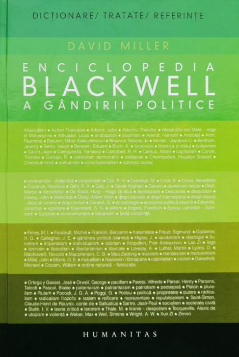 Enciclopedia Blackwell A Gandirii Politice - David Miller ,561041