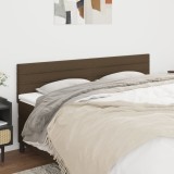 Cumpara ieftin Tăblii de pat, 2 buc, maro &icirc;nchis, 90x5x78/88 cm, textil