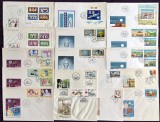 1966-1994 FDC Romania - Lot de 80 plicuri prima zi la 50% din cota