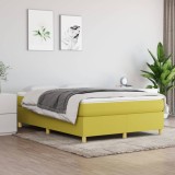 Cumpara ieftin Cadru de pat fără saltea, verde, 140x200 cm, textil