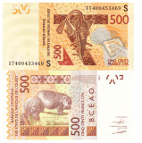 Statele Africii de Vest ( Guineea Bissau ) 500 Franci 2017 UNC