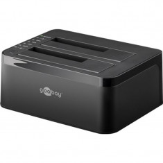 Docking station Goobay pentru HDD SATA 2.5 si 3.5, transfer 5 Gbps foto