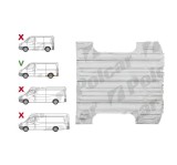 Podea MERCEDES SPRINTER, 2006-06.2018, VW CRAFTER (2E), 12.2005-04.2017, model spatiu incarcare L=3265mm, Standard 3265mm, otel galvanizat; suprafata