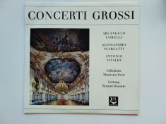 Disc vinil: Arcangelo Corelli, Alessandro Scarlatti, Antonio Vivaldi, Collegium Musicum Paris Leitung Roland Douatte &ndash; Concerti Grossi
