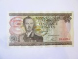 Rară! Luxemburg 50 Francs 1972 UNC,bancnota din imagini la jumătate de preț