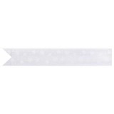 Panglica pentru legat cadouri Lemeso, 3.8 cm x 22 m, matase, alb