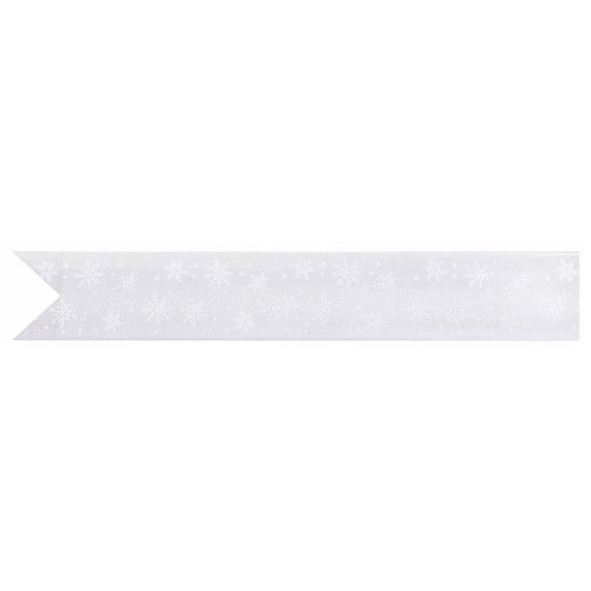 Panglica pentru legat cadouri Lemeso, 3.8 cm x 22 m, matase, alb