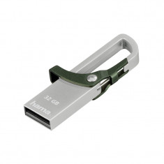 Stick Hook-Style Hama, 32 GB, USB 2.0, Verde foto