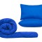 Set pilota 180x200cm, 250gsm + 2 perne UNI matlasate 50x70cm, albastru Relax KipRoom