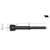 Manson lung din cauciuc pentru aparat de muls, model IGA