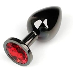 Dop Anal Dark Anal Plug Small, Metal, Rosu, Guilty Toys
