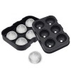 Forma pentru Gheata, Cyrax, 6 Forme Sferice, din Silicon, 17 x 12 x 6 cm, Negru