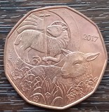 (M1840) MONEDA AUSTRIA - 5 EURO 2017, MIELUL DE PASTE, CUPRU, STARE FOARTE BUNA, Europa, Cupru (arama)