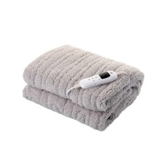 Patura cu incalzire electrica ETA Shaggy 4325, 130X160 cm, 120 W, 9 niveluri de temperatura, gri foto