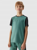 Tricou de sport cu uscare rapidă pentru băieți - verde, 4F Sportswear