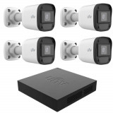 Kit supraveghere Uniview 4 camere 2MP IR 20m XVR 4 canale 2MP + 2 canale IP 6MP SafetyGuard Surveillance, Rovision