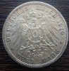 (A720) MONEDA DIN ARGINT GERMANIA, PRUSIA - 3 MARK 1910, LIT. A, WILHELM II, Europa